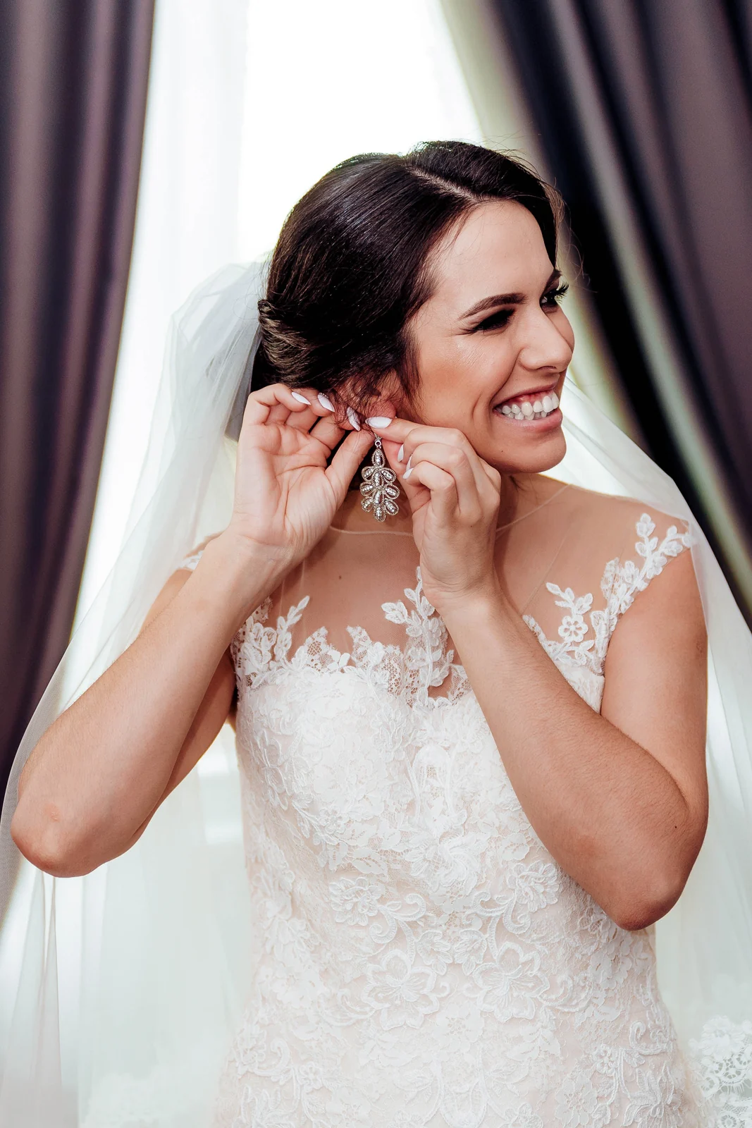 Bride on her wedding day