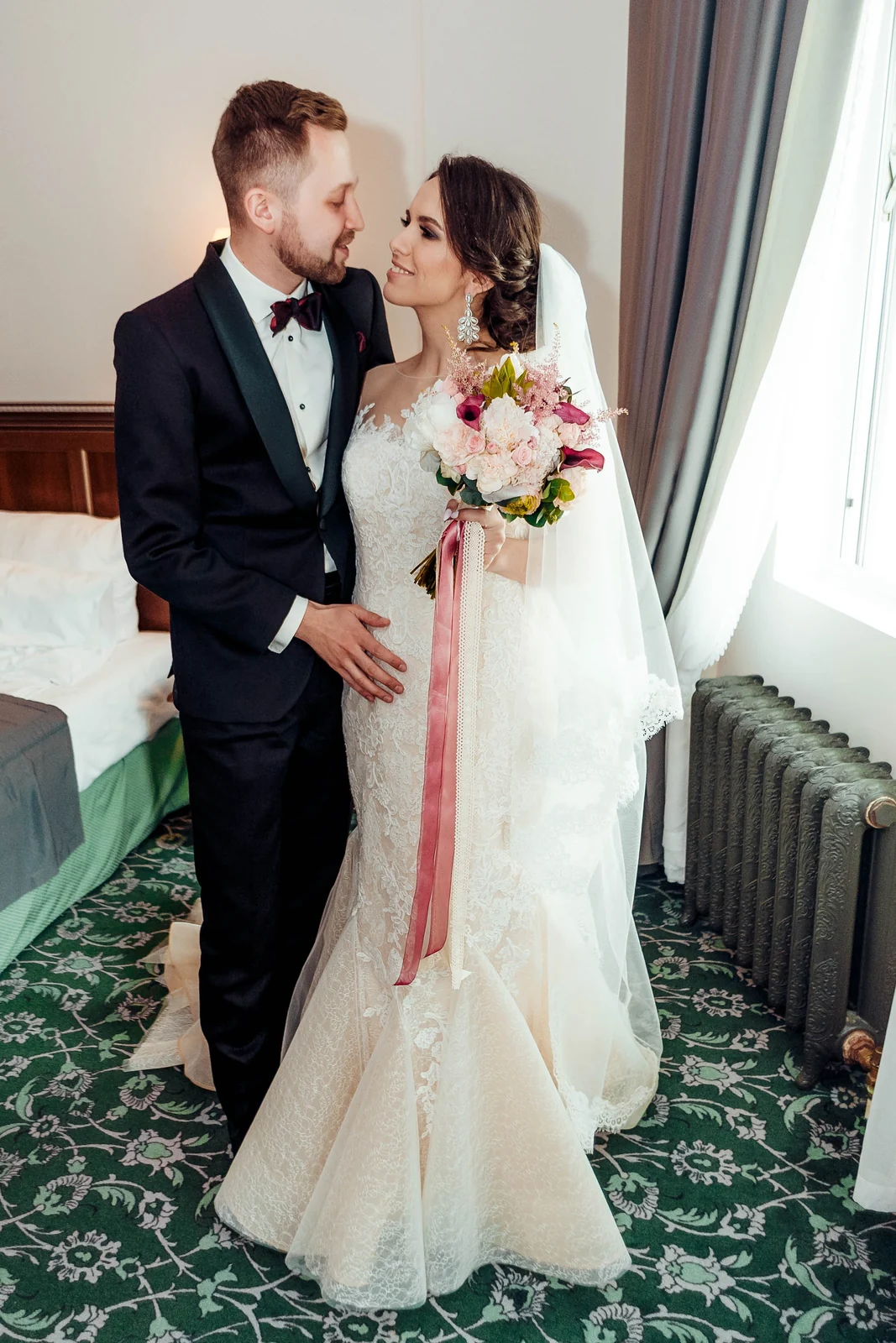 Bride on her wedding day