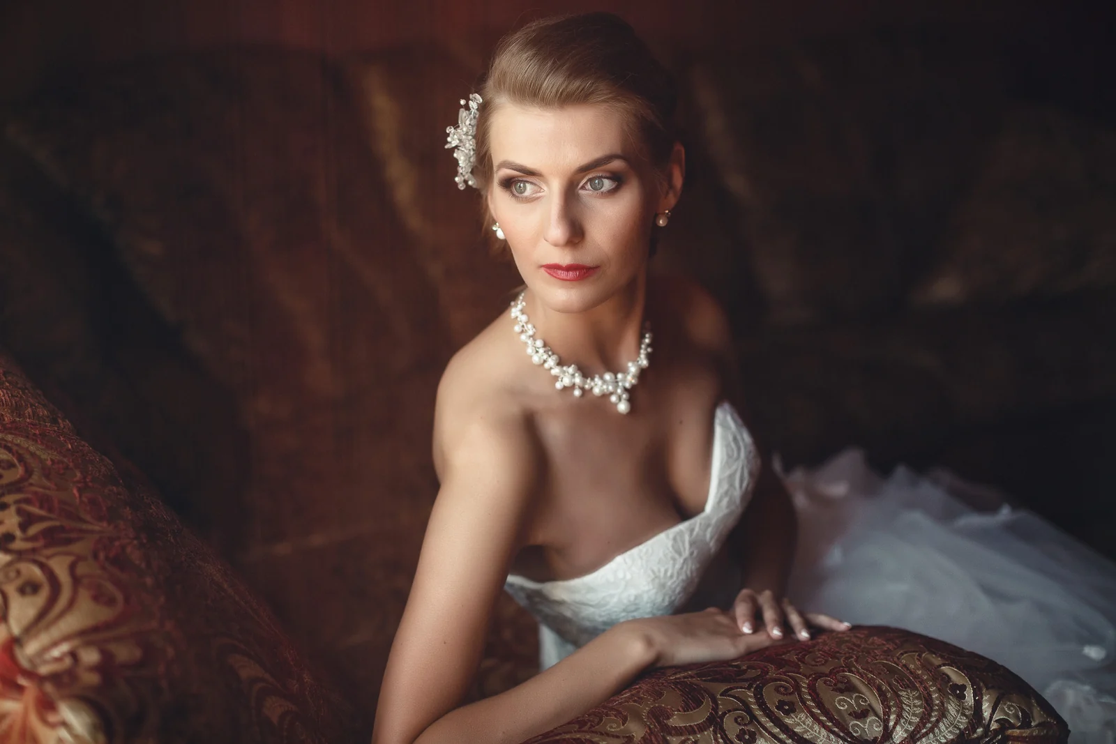 Bride on her wedding day